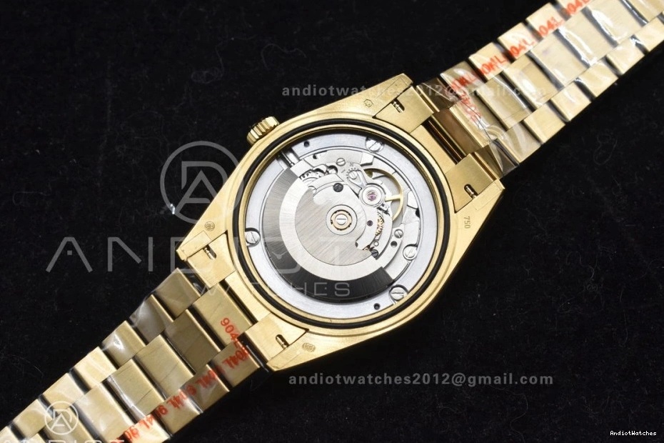 A2836 DayDate Tungsten Bracelet GMF Original 701 V RG President On Steel 904L Black Markers Weighted 40 with Dial Crystal 1220